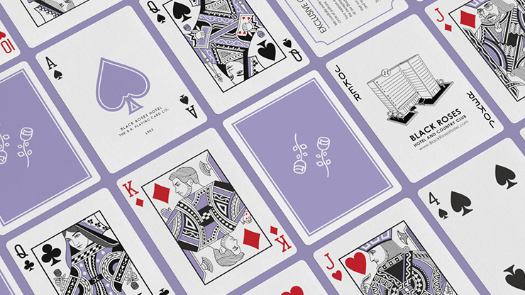Black Roses Hotel V4 Playing Cards - Merchant of Magic