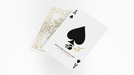 Black Roses White Gold Foil Playing Cards - Merchant of Magic