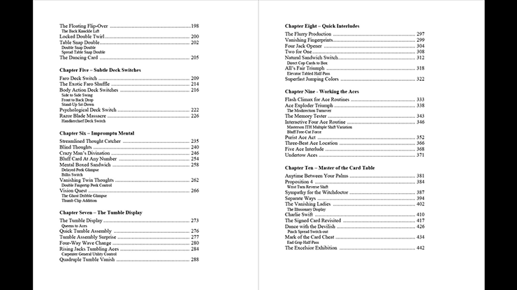 Card Table Artifice for Conjurors by Jamie Masterson - Book - Merchant of Magic