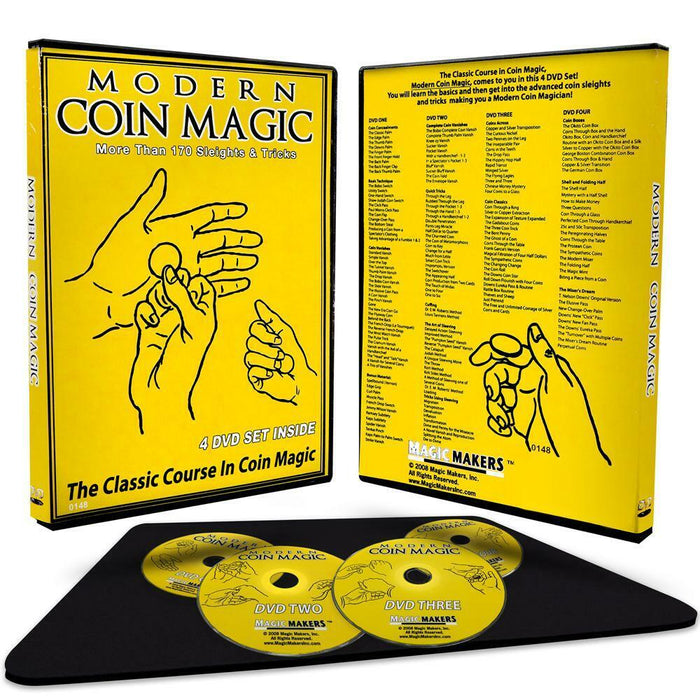 Modern Coin Magic 4 set DVD - Merchant of Magic Magic Shop