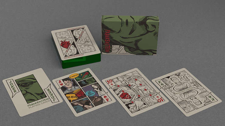 Frankenstein Series Comic Edition (Gilded) Playing Cards - Merchant of Magic