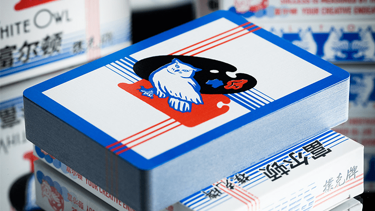 FULTON'S WHITE OWL PLAYING CARDS - Merchant of Magic