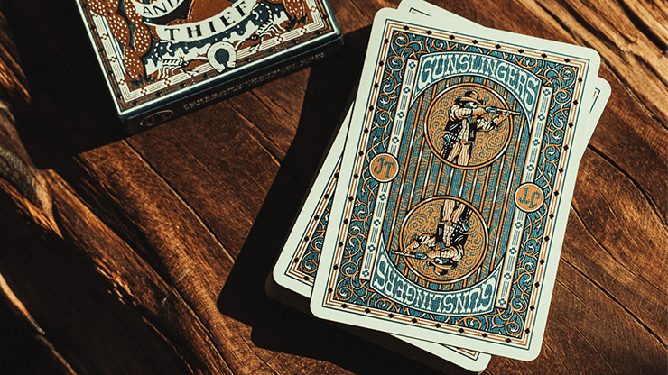 Gunslingers Poker (Blue) Playing Cards - Merchant of Magic