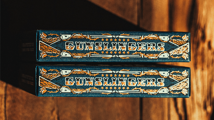 Gunslingers Poker (Blue) Playing Cards - Merchant of Magic