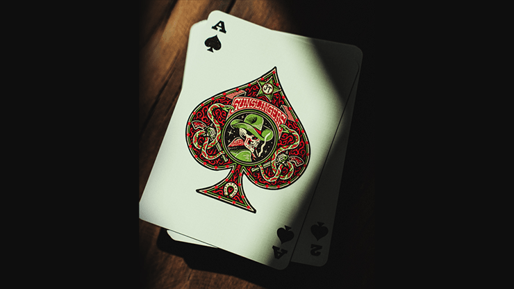 Gunslingers Poker (Red) Playing Cards - Merchant of Magic