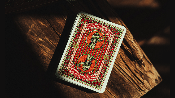 Gunslingers Poker (Red) Playing Cards - Merchant of Magic