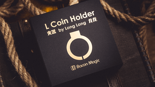 L Holder (Single Jumbo Coin 2.7" - 3.2") by Long Long & Bacon Magic - Merchant of Magic