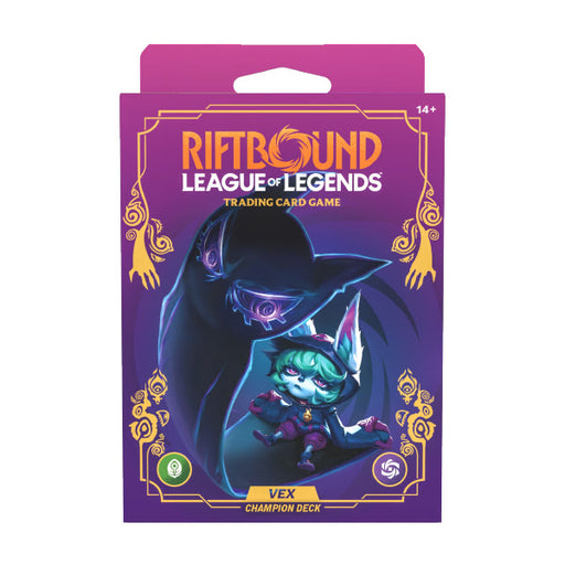 Riftbound: League of Legends TCG Set 3  - Unleashed Champion Deck : Vex - Merchant of Magic Magic Shop