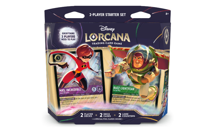 Disney Lorcana : 2-Player Starter Set – Mrs Incredible & Buzz Lightyear