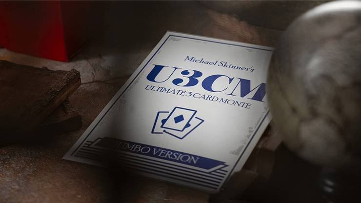 Michael Skinner's Ultimate Bicycle Jumbo 3 Card Monte (Blue) - Merchant of Magic