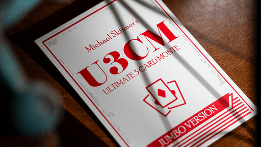 Michael Skinner's Ultimate Bicycle Jumbo 3 Card Monte (Red) - Merchant of Magic