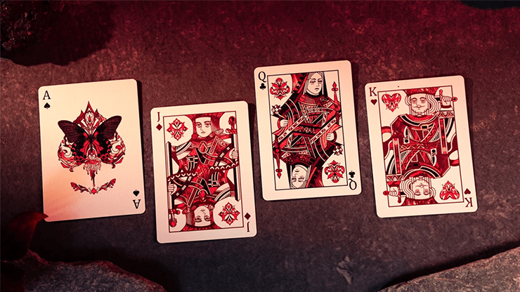Morpho V2 (Carmine) Playing Cards by TCC Fashion - Merchant of Magic
