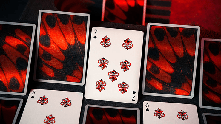 Morpho V2 (Carmine) Playing Cards by TCC Fashion - Merchant of Magic