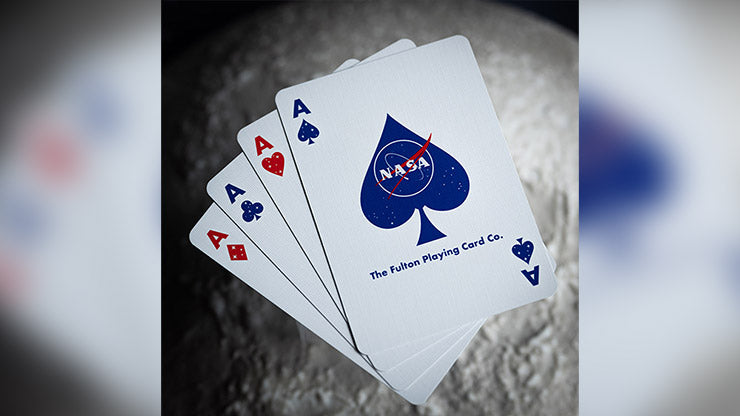 NASA HOLOGRAPHIC FOIL "MEATBALL" LOGO PLAYING CARDS - Merchant of Magic