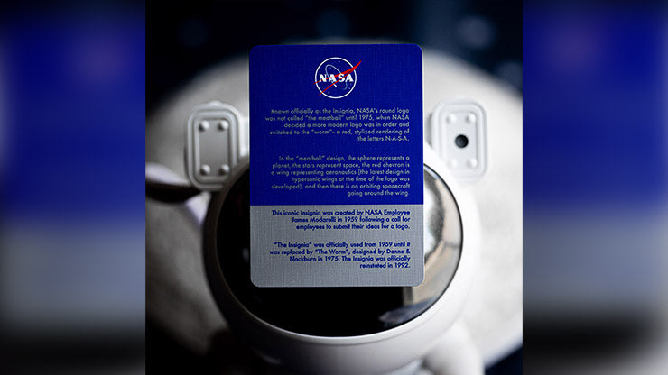 NASA HOLOGRAPHIC FOIL "MEATBALL" LOGO PLAYING CARDS - Merchant of Magic