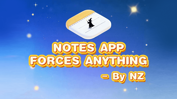 Notes App Forces Anything by Richard Zeng & Bacon Magic - Merchant of Magic