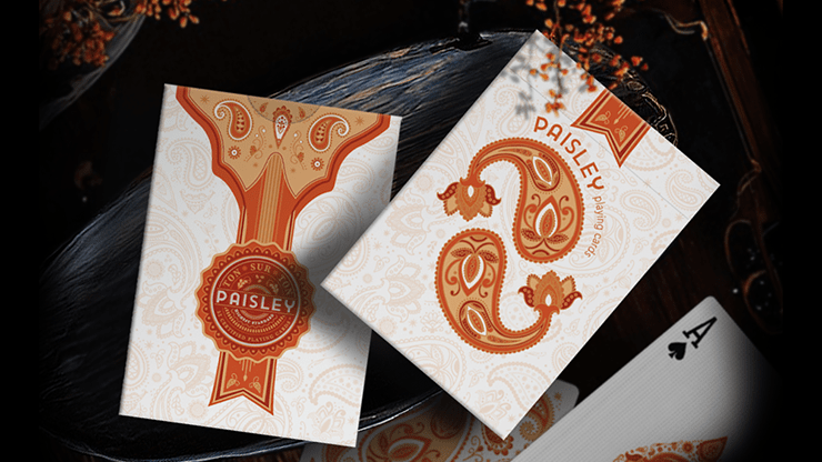 Paisley Ton sur Ton Poudre Orange workers Deck - Merchant of Magic