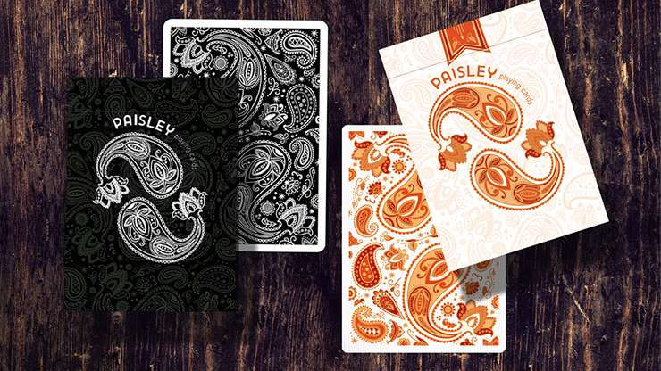 Paisley Ton sur Ton Poudre Orange workers Deck - Merchant of Magic
