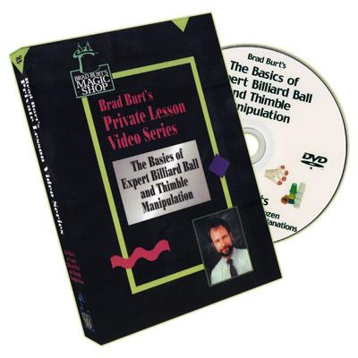 Private Lesson VS - Basics of Billiard Ball And Thimble Manipulation by Brad Burt - DVD - Merchant of Magic