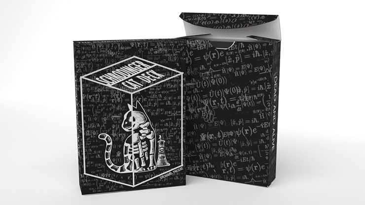 Schrodinger's Cat: Quantum Gilded Dead Black Playing Cards - Merchant of Magic