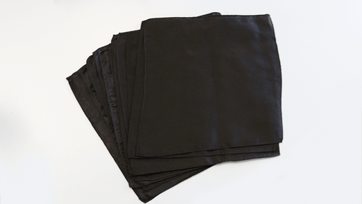 Silk 9 inch Premium 12 Pack bulk (Black) Magic by Gosh - Merchant of Magic