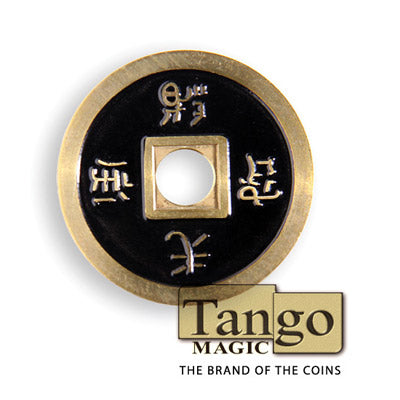 Chinese Coin (CH0019) Black & Red by Tango Magic s
