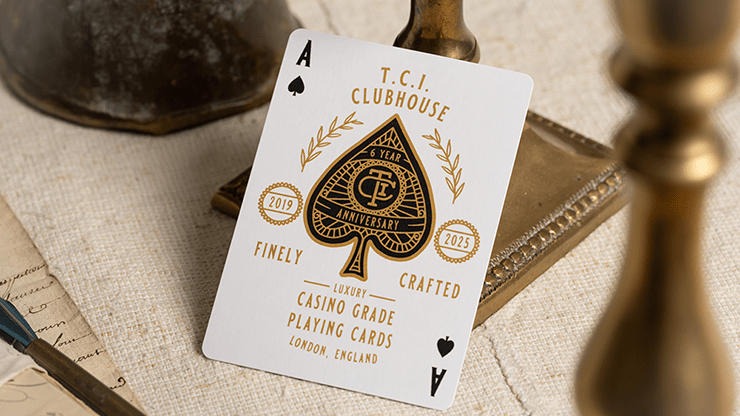 TCI Clubhouse (Black) Playing Cards - Merchant of Magic