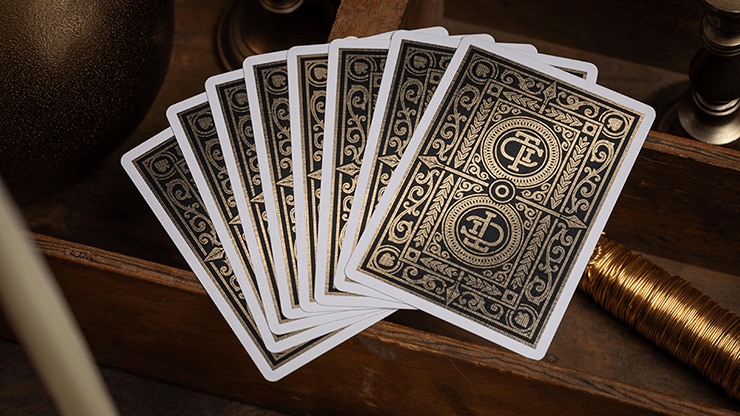 TCI Clubhouse (Black) Playing Cards - Merchant of Magic