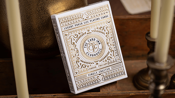 TCI Clubhouse (White) Playing Cards - Merchant of Magic