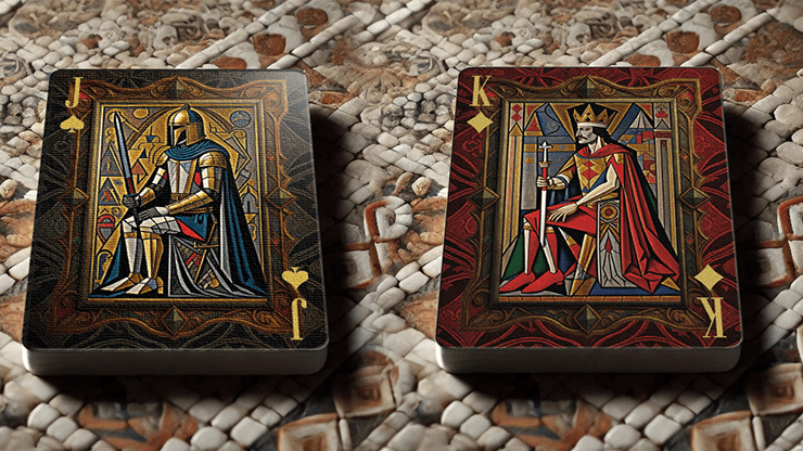The Spirit of Cubism (Dark Black) Playing Cards - Merchant of Magic