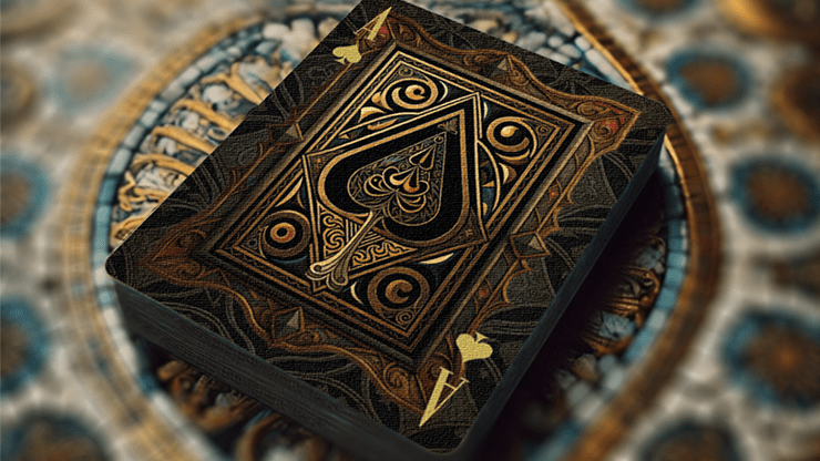 The Spirit of Cubism (Dark Black) Playing Cards - Merchant of Magic
