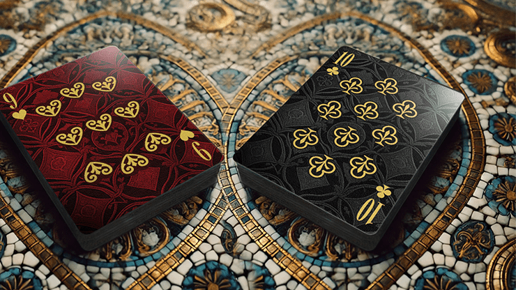 The Spirit of Cubism (Dark Black) Playing Cards - Merchant of Magic