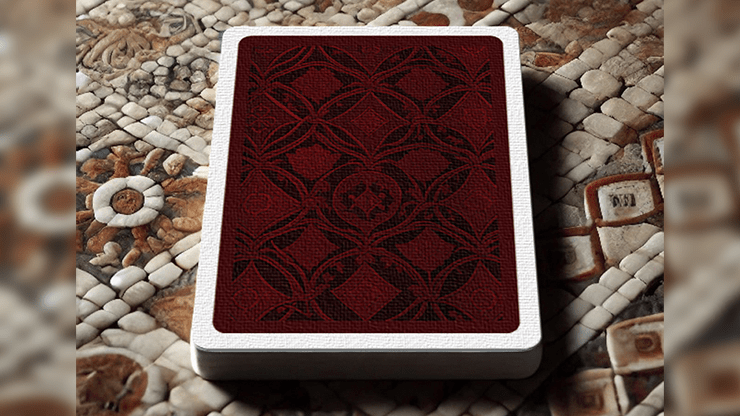 The Spirit of Cubism (Dark Red) Playing Cards - Merchant of Magic