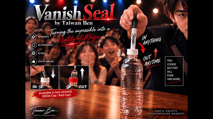 Vanish Seal (Red Cap) by Taiwan Ben - Merchant of Magic