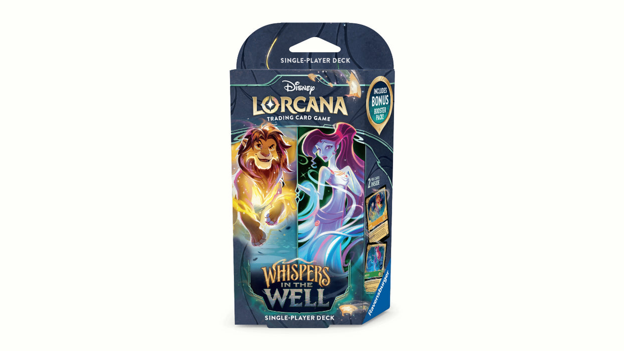 Disney Lorcana : Whispers in the Well Starter Deck - Amber & Emerald ( Merchant of Magic Disney Lorcana : Whispers in the Well Starter Deck - Amber & Emerald ( Merchant of Magic