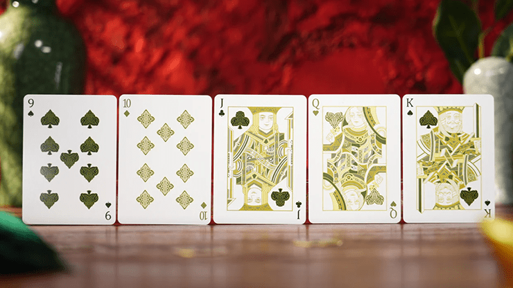 Year of the Horse (Green) Playing Cards by TCC Fashion - Merchant of Magic