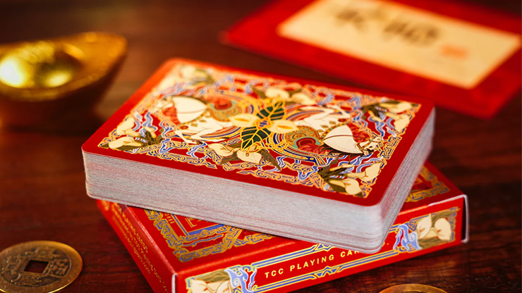 Year of the Horse (Red) Playing Cards by TCC Fashion - Merchant of Magic