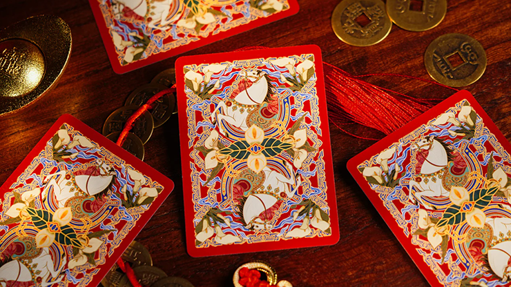 Year of the Horse (Red) Playing Cards by TCC Fashion - Merchant of Magic