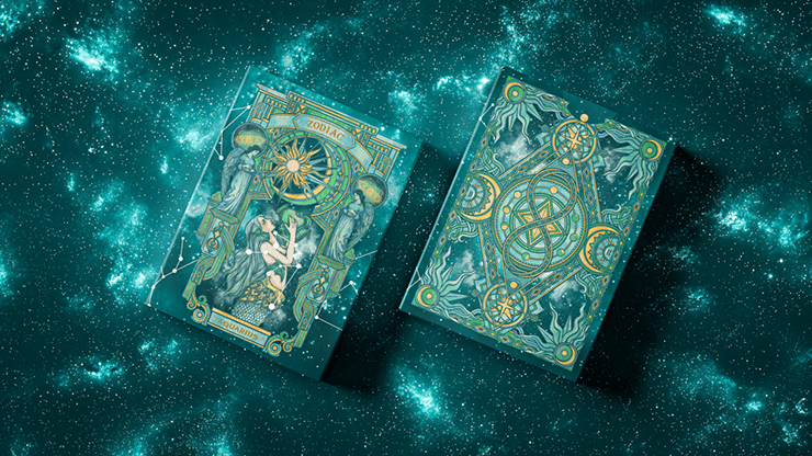 Zodiac (Aquarius) Luminous Edition Playing Cards by TCC - Merchant of Magic