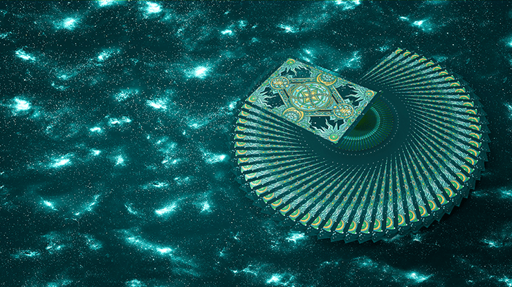 Zodiac (Aquarius) Luminous Edition Playing Cards by TCC - Merchant of Magic