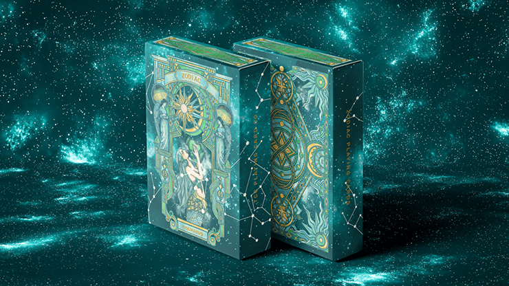 Zodiac (Aquarius) Luminous Edition Playing Cards by TCC - Merchant of Magic