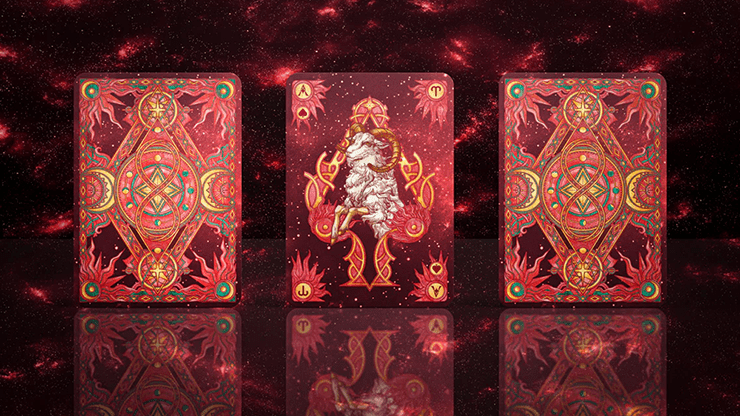 Zodiac (Aries) Luminous Edition Playing Cards by TCC - Merchant of Magic