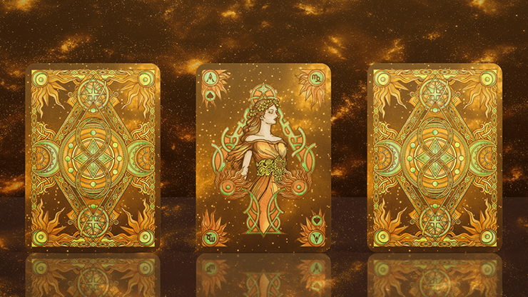 Zodiac (Virgo) Luminous Edition Playing Cards by TCC - Merchant of Magic