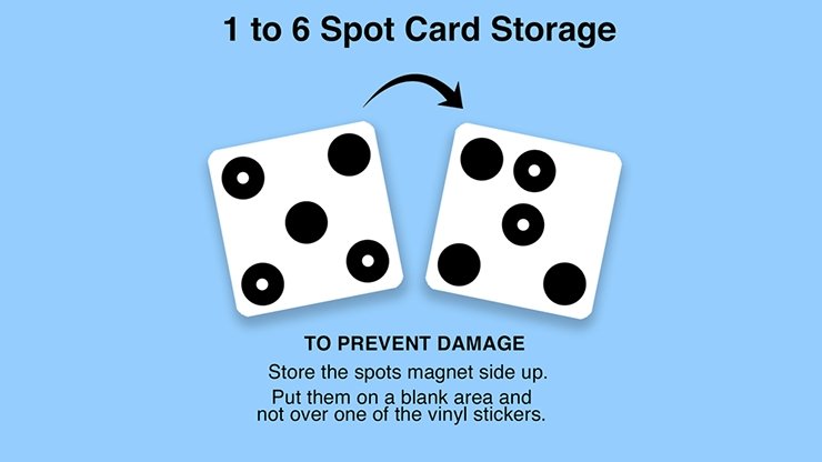 1 TO 6 SPOT CARD by Martin Lewis - Merchant of Magic