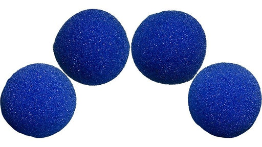 1.5 inch - 4 x Sponge Balls - Blue - Merchant of Magic