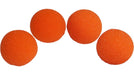 2 inch - 4 x Regular Sponge Balls - Orange - Merchant of Magic