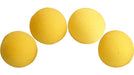 2 inch - 4 X Super Soft Sponge Balls - Yellow - Merchant of Magic