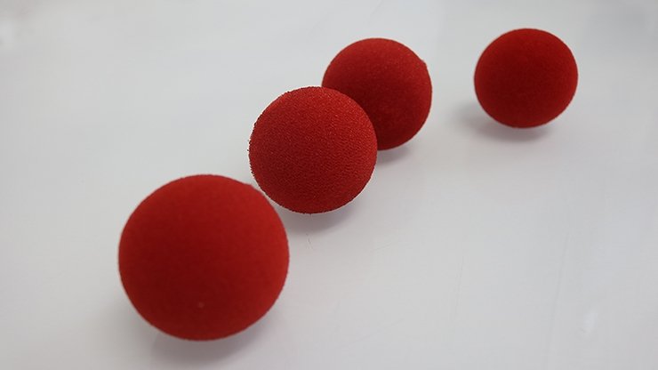 2 inch Sponge Ball (Red) 4 pack by Loftus - Merchant of Magic