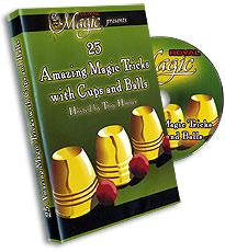 25 Amazing tricks with Cups and Balls, DVD - Merchant of Magic