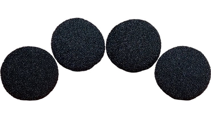 2.5 inch - 4 x Regular Sponge Balls - Black - Merchant of Magic